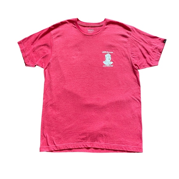Vans Family Van Doren Approved Short Sleeve Shirt • Red and White Size Large - Picture 1 of 7